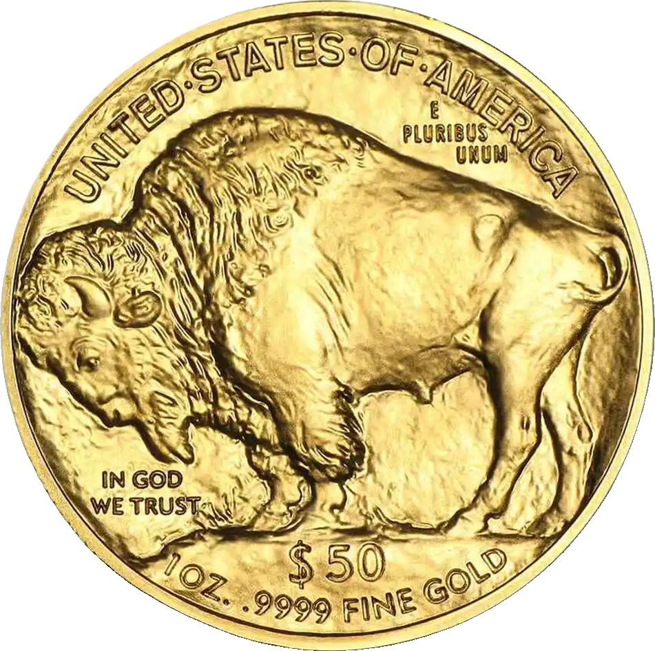 1 oz Gold American Buffalo .9999, reverse