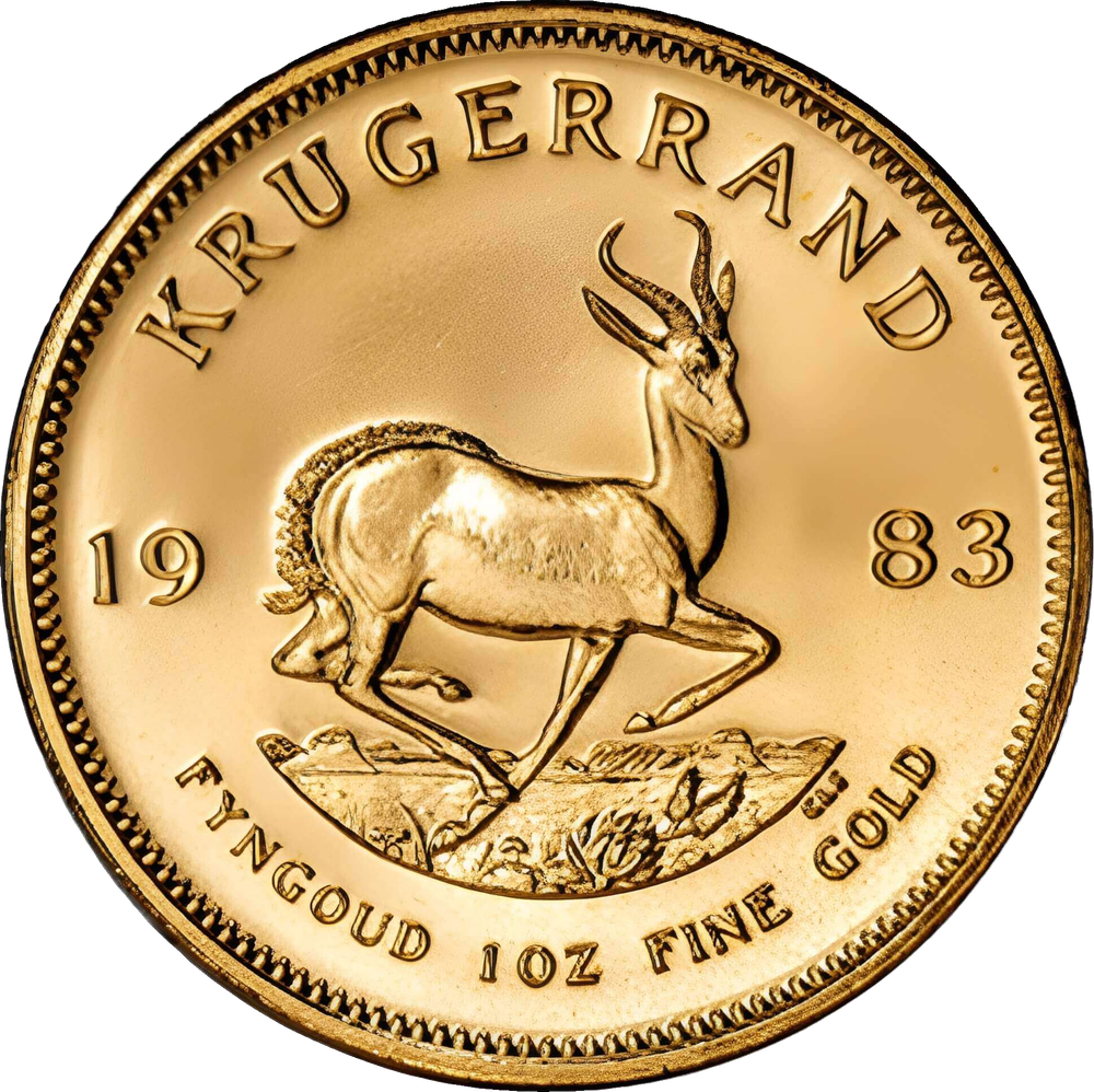 1 oz Gold South African Krugerrand, reverse