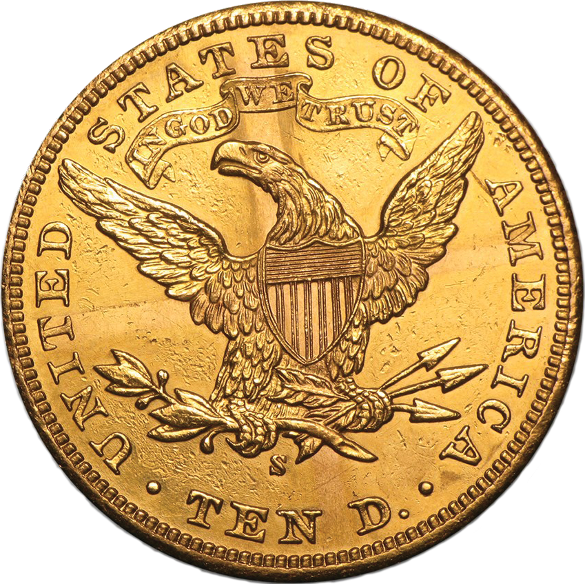 $10 Liberty Gold Eagle, reverse
