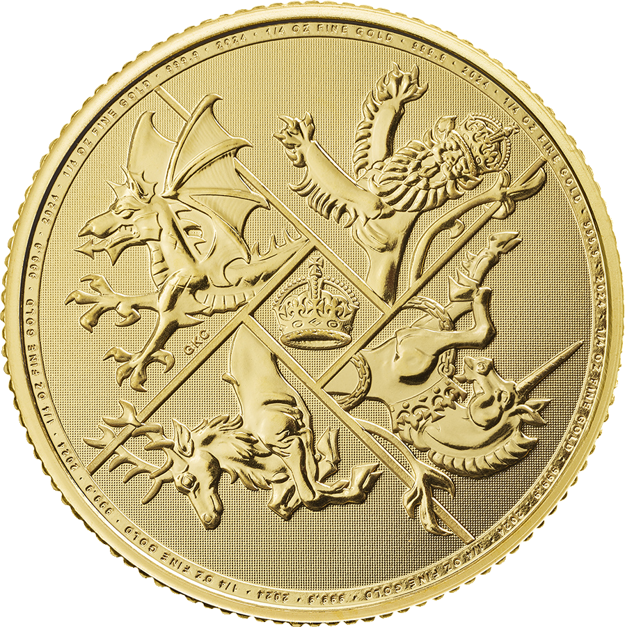 0.25 oz Gold Four Nation, reverse