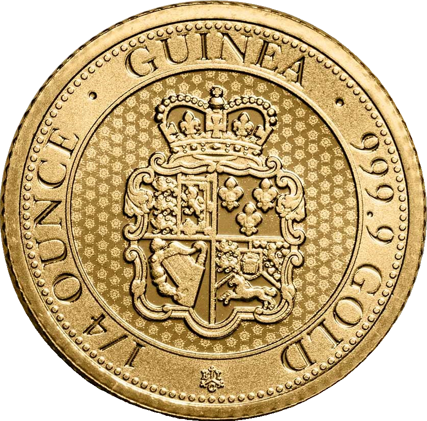 0.25 oz Gold Rose Crown Guinea, reverse