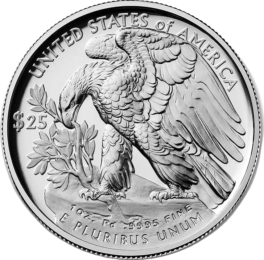 1 oz Palladium Proof American Eagle, reverse