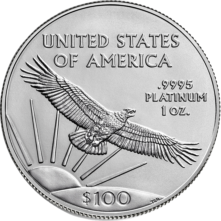 1 oz Platinum Proof American Eagle, reverse