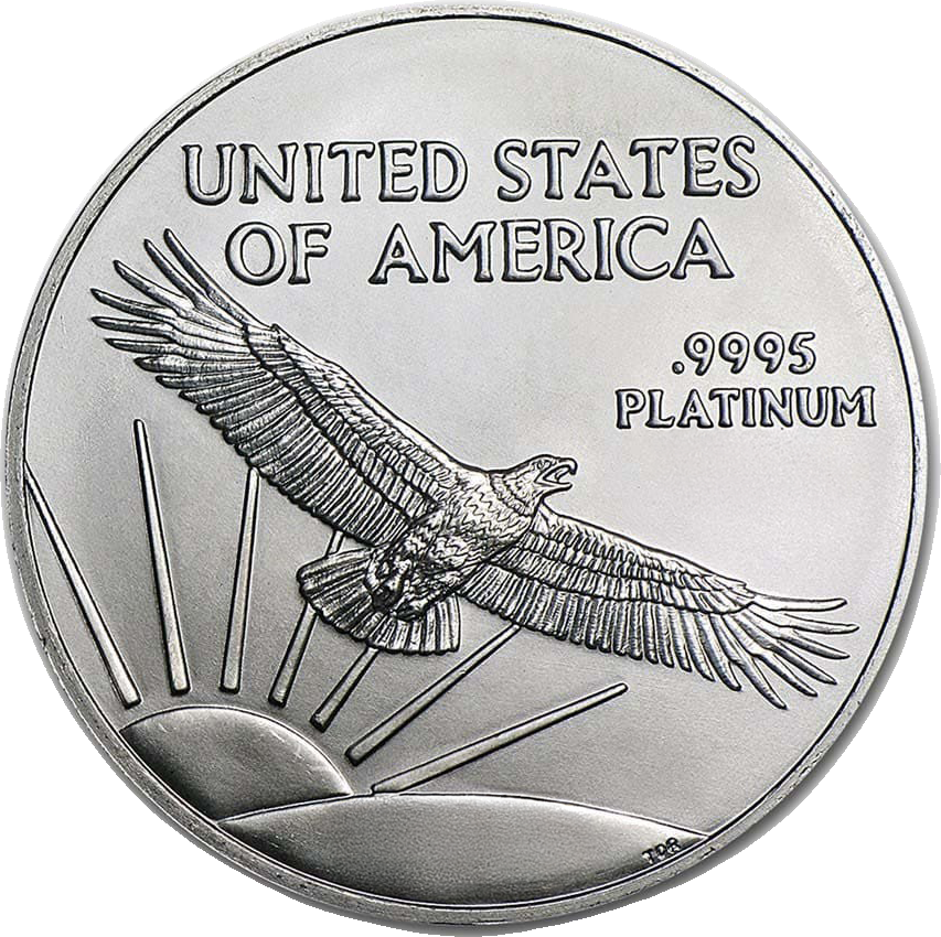 1.85 oz Platinum American Eagle Proof 4-Piece Set, coin view