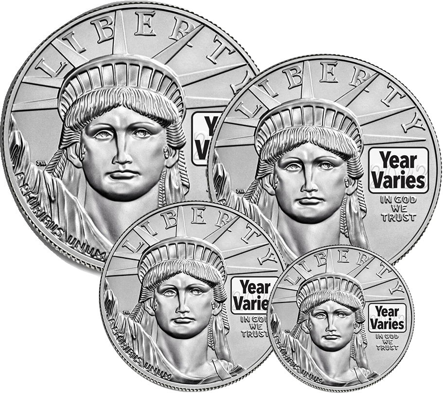1.85 oz Platinum American Eagle Proof 4-Piece Set