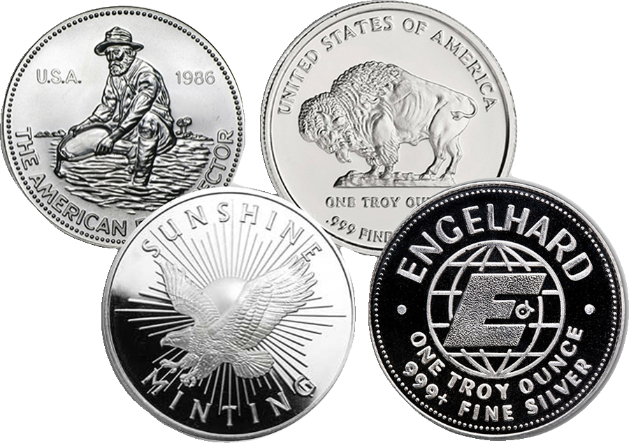1 oz Silver Rounds