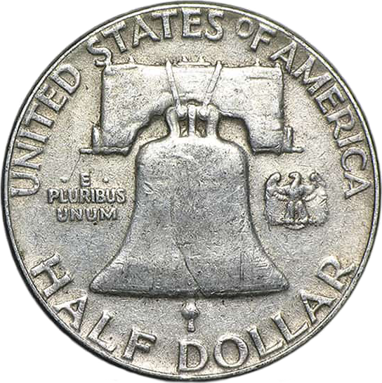 Franklin Half Dollar, reverse