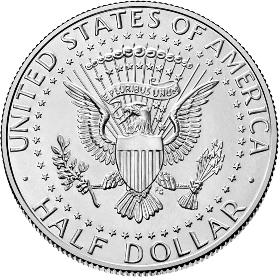 Kennedy Half Dollar – 1964, reverse